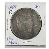 1889-O Morgan Silver Dollar