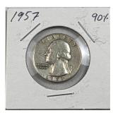 1957 Washington Quarter, 90% Silver