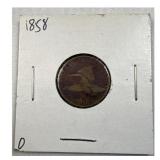 1858 Flying Eagle Cent, US 1c Coin