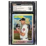 2019 Topps Heritage Chrome Verlander Refr CGC 10