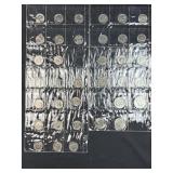 (34) JFK Halves & Ike Dollars in Album Pages