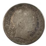 1900 Barber Half Dollar, 90% Silver
