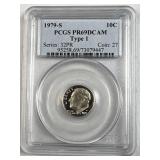 1979-S Roosevelt Dime Type 1 PCGS PR69DCAM