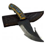 Handmade Steel Fixed Blade Knife w/ Sheath