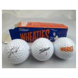 (3) Wheaties Tiger Woods Titleist Golf Balls