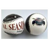 (2) 2000-01 Enron Field Astros Baseballs