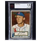1952 Topps Al Evans #152, Graded 1.5 Fair