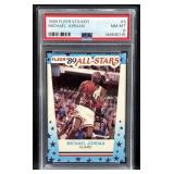 1989 Fleer Michael Jordan Sticker #3 PSA 8