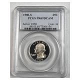 1980-S Washington Quarter PCGS PR69DCAM