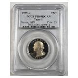 1979-S Washington Quarter Type 1 PCGS PR69DCAM