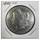 1890-CC Carson City Morgan Silver Dollar