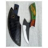 Handmade Steel Fixed Blade Knife w/ Sheath