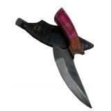 Handmade Steel Fixed Blade Knife w/ Sheath
