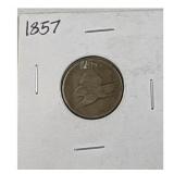 1857 Flying Eagle Cent, US 1c Coin