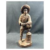 Boutique Brasil JOANA Carved Wood Figure 12in