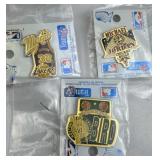 (3) NBA Pins Jordan, Magic Johnson & Larry Bird