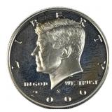 2000-S Kennedy Half Dollar 90% Silver Proof