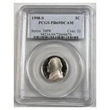 1998-S Jefferson Nickel PCGS PR69DCAM