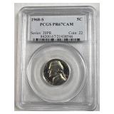 1968-S Jefferson Nickel PCGS PR67CAM