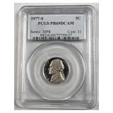 1977-S Jefferson Nickel PCGS PR69DCAM