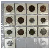 Vintage World Coin Mix, British + 1948 Hong Kong 1