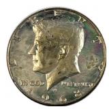 1968-D Kennedy Half Dollar 40% Silver, Toned
