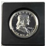 1961 Proof Franklin Silver Half, 50c, 90%