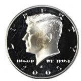 2005-S Proof Kennedy Silver Half, 50c, 90%