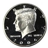 2006-S Proof Kennedy Silver Half, 50c, 90%