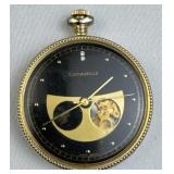 Caravelle Open-Heart Mechanical Pocket Watch