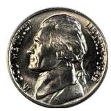 1942 Type 1 BU Jefferson Nickel, 5c US Coin