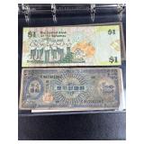 (6) Korea/Mexico Notes in Lighthouse Currency Albu