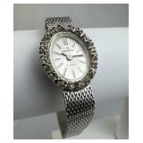 Vtg Helbros 21 Jewels Accent Diamond Accent Watch