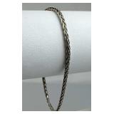 925 Silver Wheat or Spiga Chain Braided Bracelet