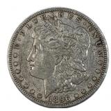1896-O Morgan Silver Dollar, Better Date, 90%
