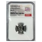 2026-D Emerging Liberty Dime NGC MS65