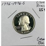 1776-1976-S US Silver Proof Drummer Quarter
