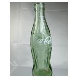 Vtg Green Glass 6.5oz Coca-Cola Hobbleskirt Bottle