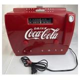 Vtg Coca-Cola Cooler AM/FM Radio & Cassette Player