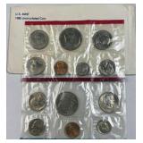 1980 US Mint Uncirc. Set w/ (2) SBA Dollars