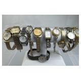(11) Ladies Gold & Silver Tone Wristwatches