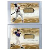 (2) 2001 SP Game Bat: Manny Ramirez, Helton Relics