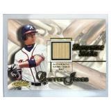 2001 Fleer Showcase Sticks Chipper Jones Bat #21