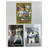 (3) 2003-07 Carlos Beltran Baseball Cards