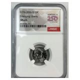 2026-D Emerging Liberty Dime NGC MS65