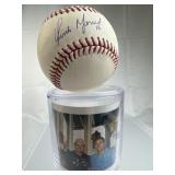 Orlando Merced Signed Astros Baseball w/ Provenanc