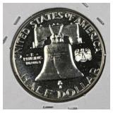 1960 Proof Franklin Silver Half, 50c, 90%