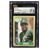 1987 Topps Dusty Baker #565 CSG 7.5