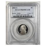 2003-S Jefferson Nickel PCGS PR69DCAM