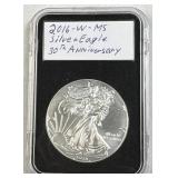 2016-W American Silver Eagle 1oz .999, 30th Anniv.